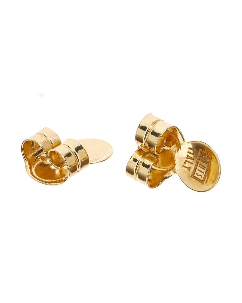 Nanis Orecchini "NUVOLE" con boules degradè grandi in oro incise a mano – Nanis Italian Jewels Pezzi Unici