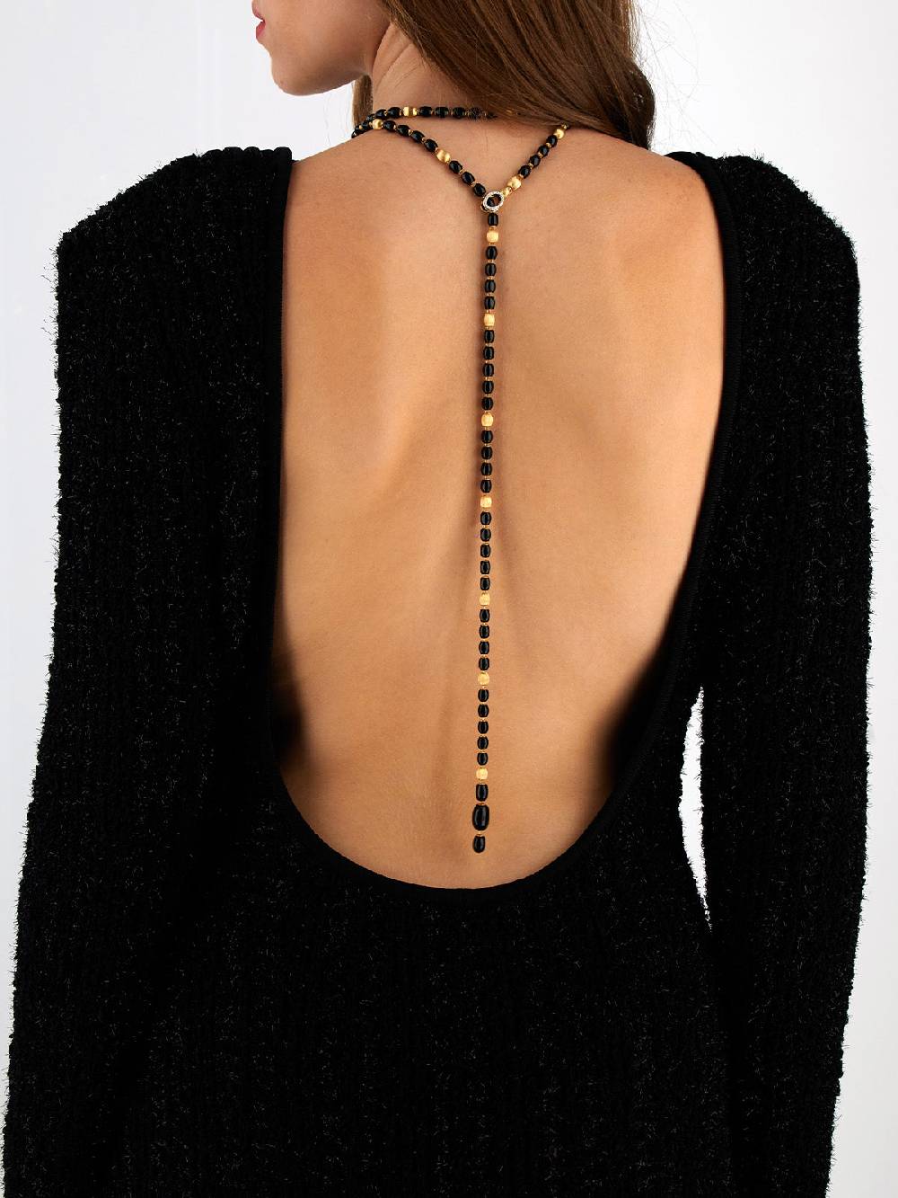 Nanis Collana statement IVY "MYSTERY BLACK" convertibile in oro, diamanti e – Nanis Italian Jewels Negozi Online