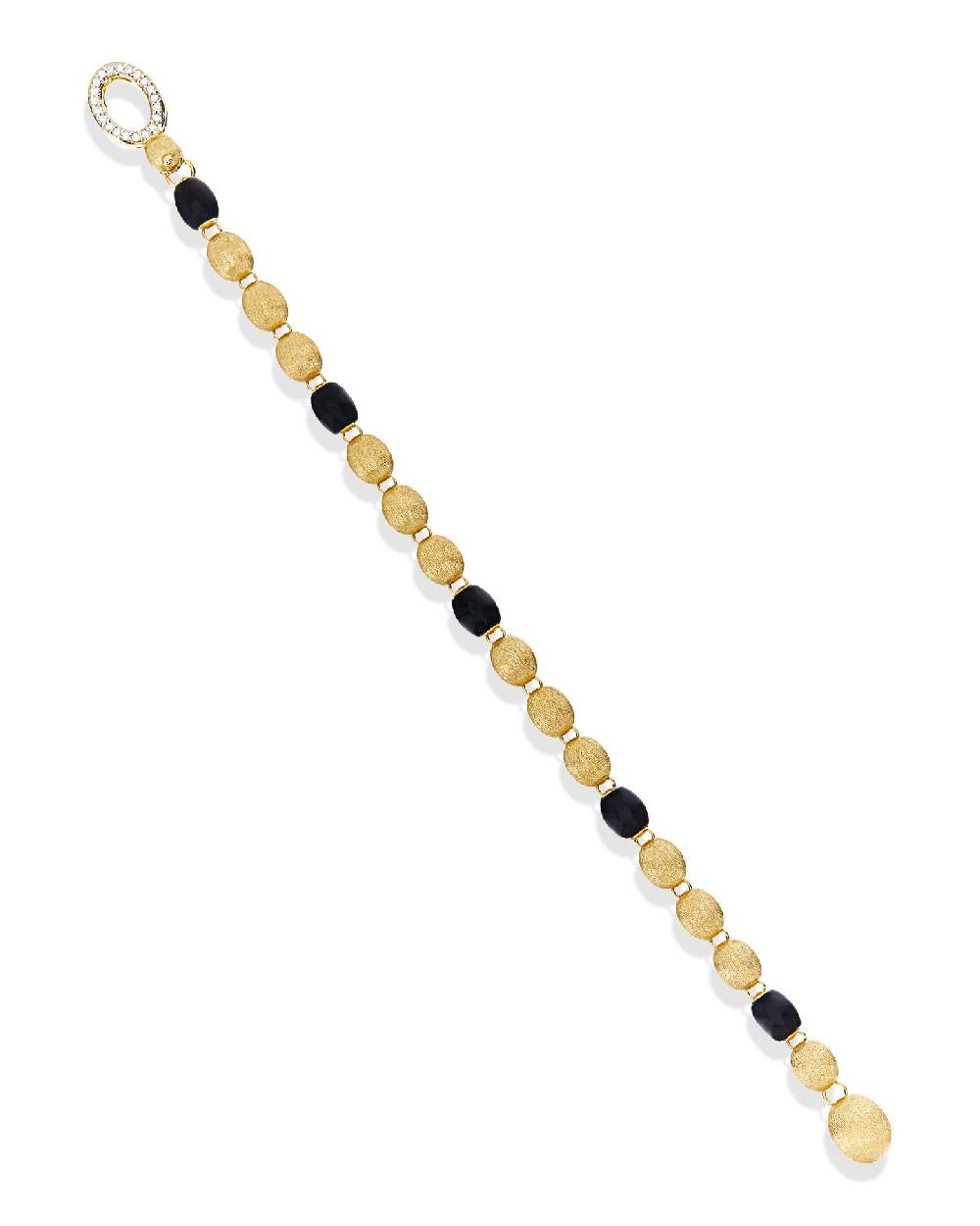 Nanis Bracciale IVY "MYSTERY BLACK" con boules in oro, diamanti e onice nero – Nanis Italian Jewels Consegna Veloce
