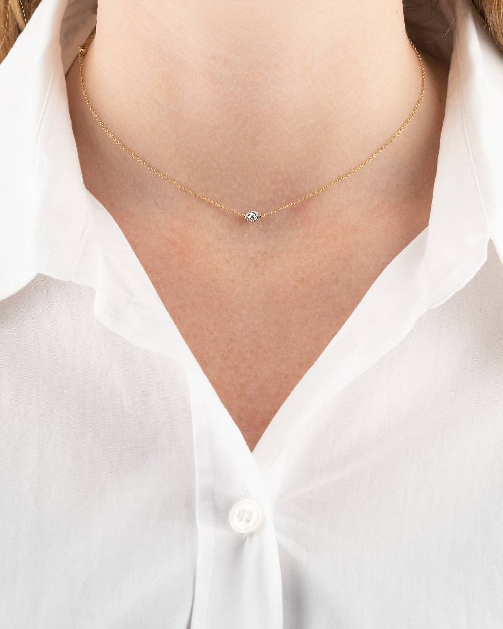 Nanis Collana punto luce "DANCING ÉLITE" in oro e dettaglio in diamanti – Nanis Italian Jewels Sconto