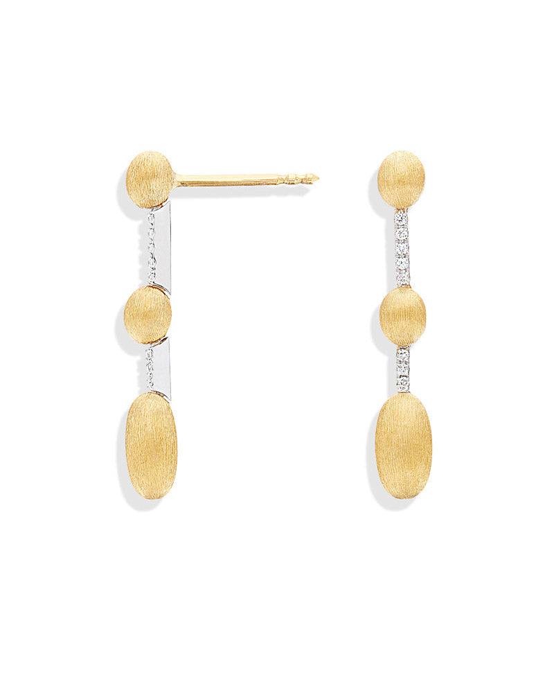 Nanis Orecchini "DANCING ÉLITE" pendenti incisi a mano in oro e diamanti – Nanis Italian Jewels Vendita Economica
