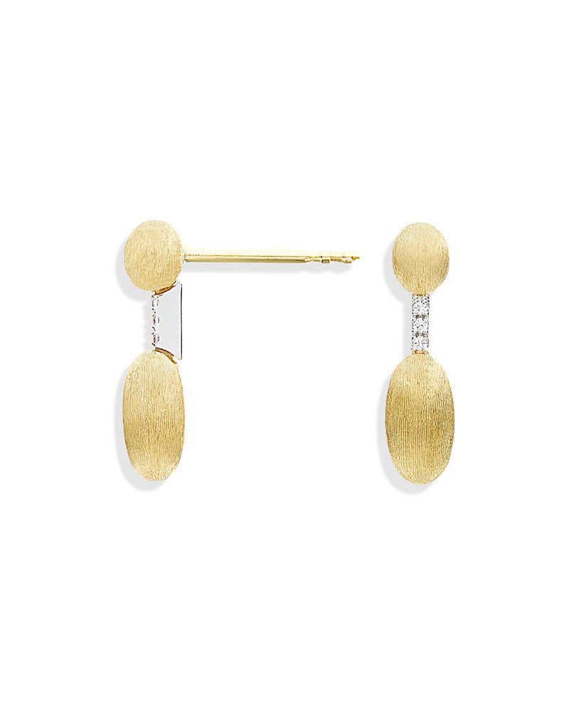 Nanis Orecchini "DANCING ÉLITE" pendenti essenziali incisi a mano in oro e d – Nanis Italian Jewels I Più Venduti