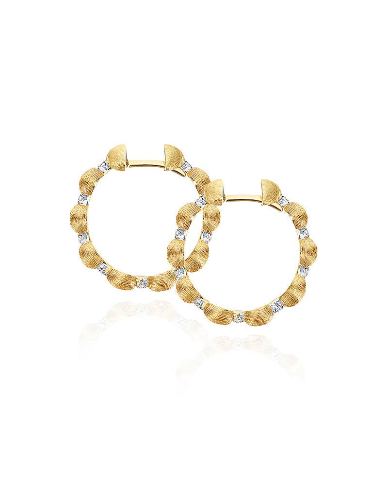 Nanis Orecchini a cerchio "DANCING ÉLITE" in oro e diamanti – Nanis Italian Jewels Vendite Flash