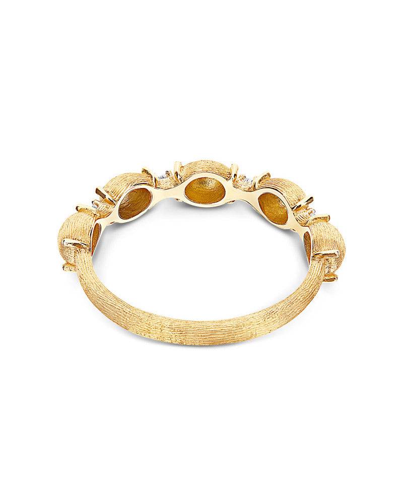 Nanis Anello "DANCING ÉLITE" con diamanti e boules piccole in oro – Nanis Italian Jewels Nuovo