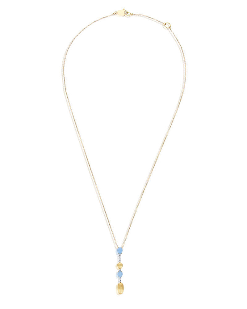 Nanis Collana "DANCING AZURE" pendente con ciondolo in oro, barrette di diam – Nanis Italian Jewels Negozi Online
