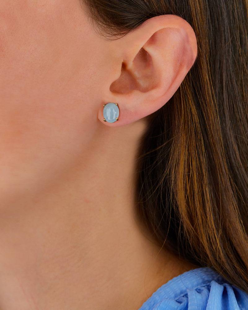 Nanis Orecchini a lobo "DANCING AZURE" in oro e acquamarina (grandi) – Nanis Italian Jewels Fino Al -60%