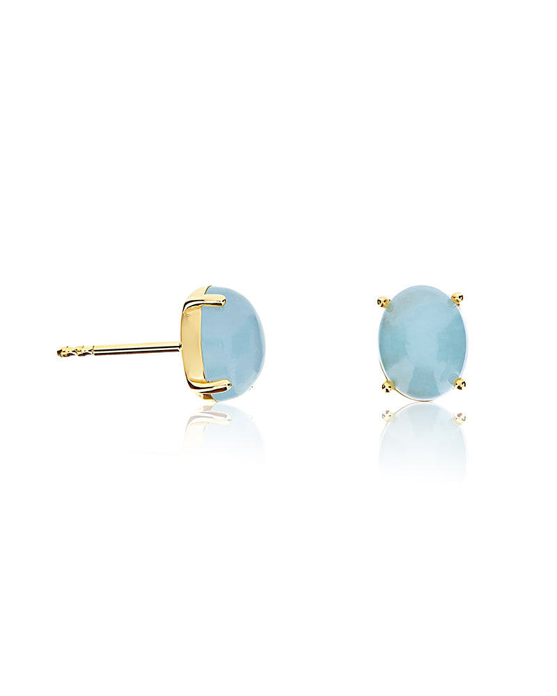 Nanis Orecchini a lobo "DANCING AZURE" in oro e acquamarina (grandi) – Nanis Italian Jewels Fino Al -60%