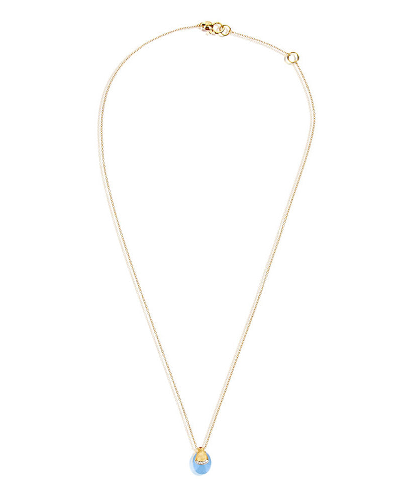 Nanis Collana "DANCING AZURE" pendente con ciondolo in oro, diamanti e acqua – Nanis Italian Jewels Hotsell