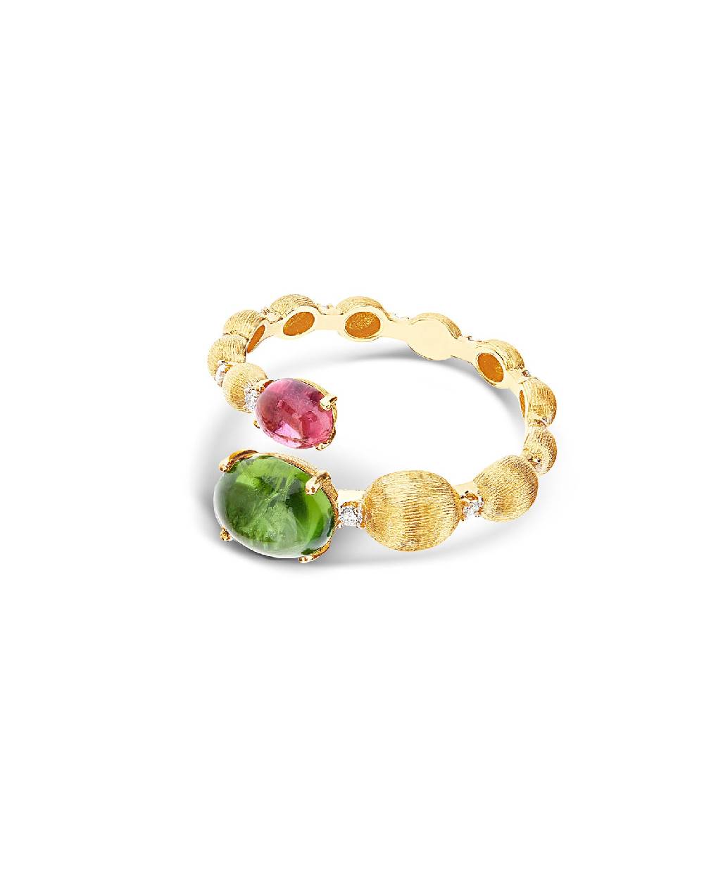Nanis Anello contrariè "DANCING TOURMALINES" in oro, diamanti, tormaline ros – Nanis Italian Jewels Vendite Flash