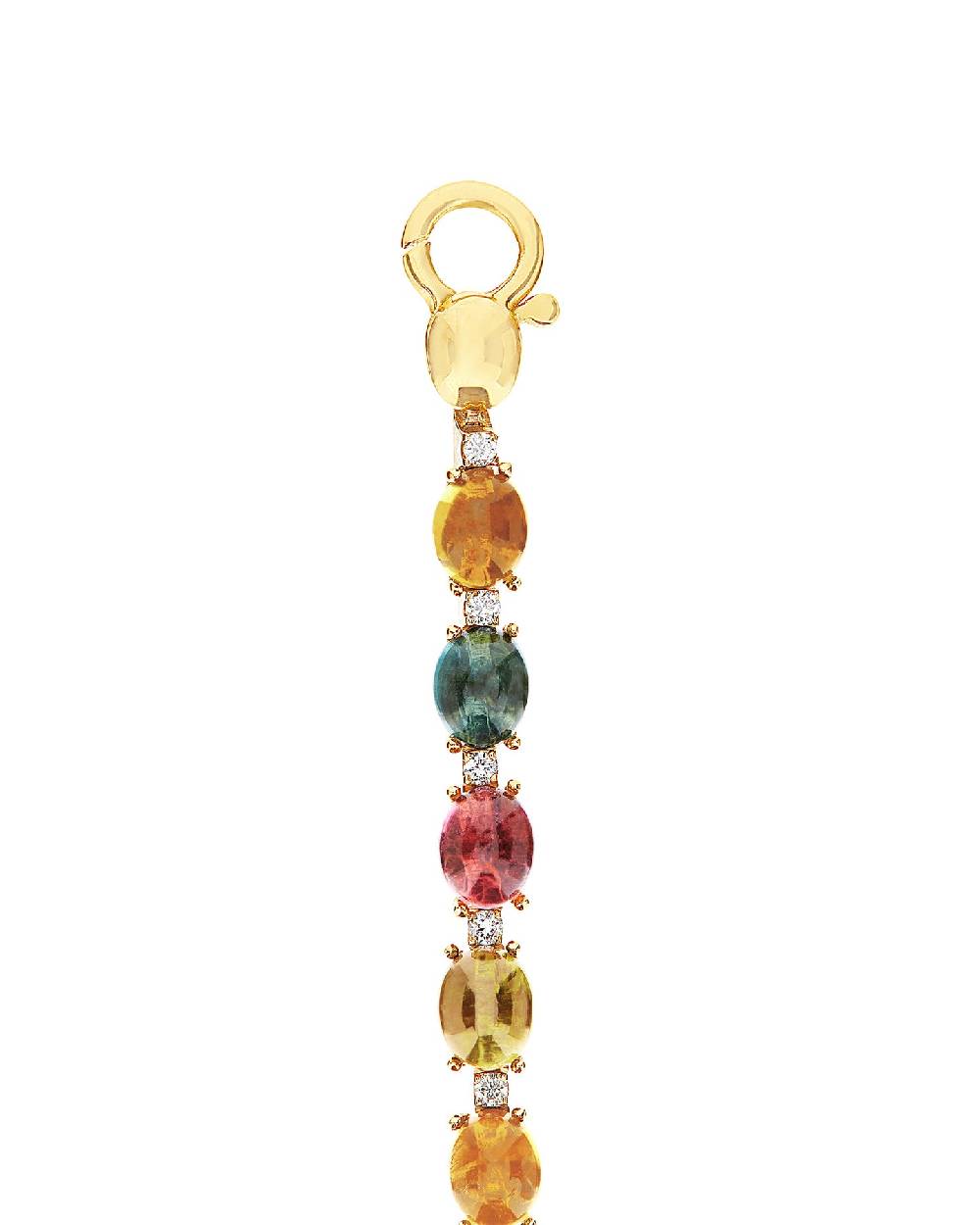 Nanis Bracciale tennis "DANCING TOURMALINES" in oro, diamanti e tormaline co – Nanis Italian Jewels Nuova