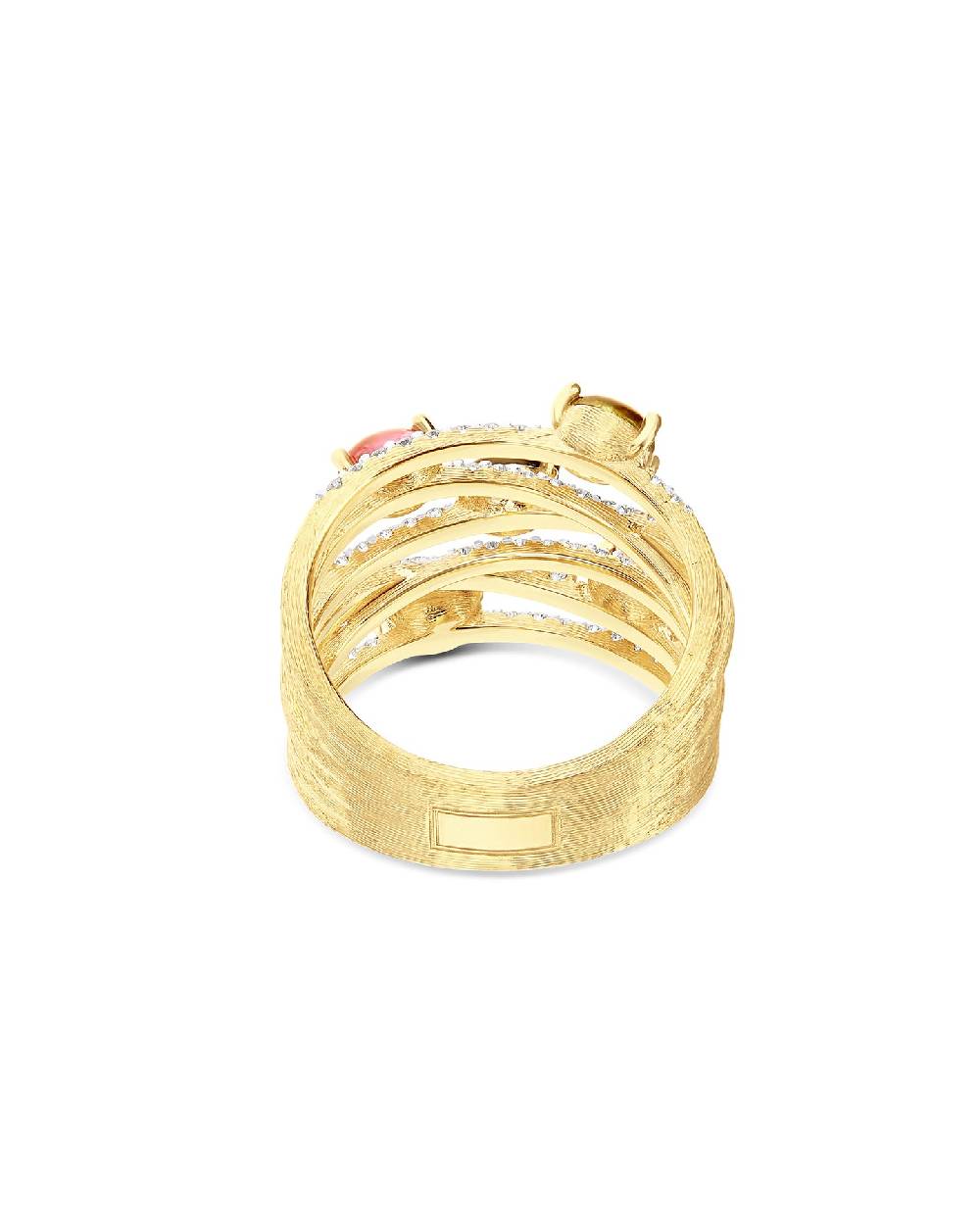 Nanis Anello "DANCING TOURMALINES" in oro e tormaline colorate – Nanis Italian Jewels Italy