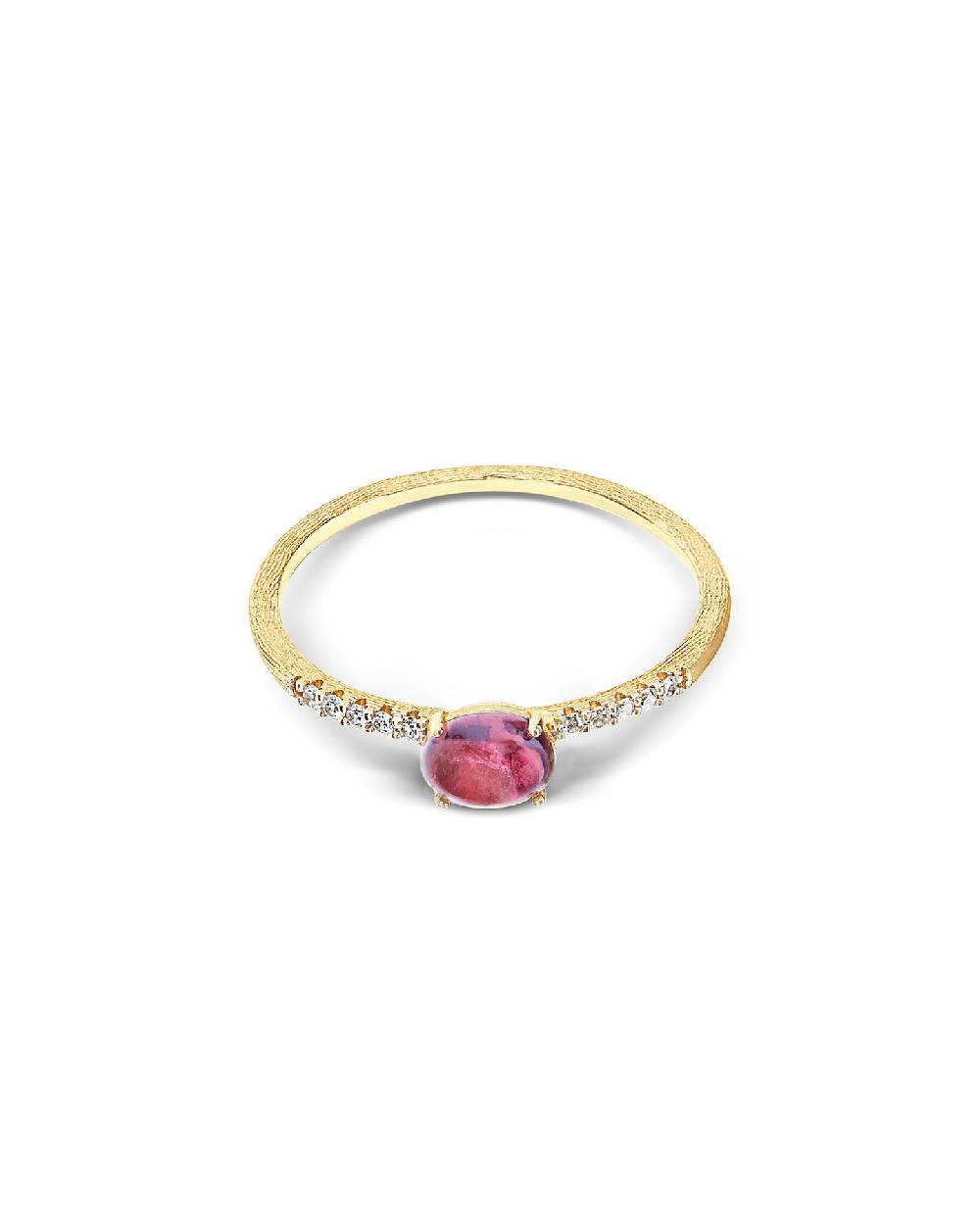 Nanis Anello "DANCING TOURMALINES" in oro, diamanti e tormalina rosa (piccol – Nanis Italian Jewels Qualità