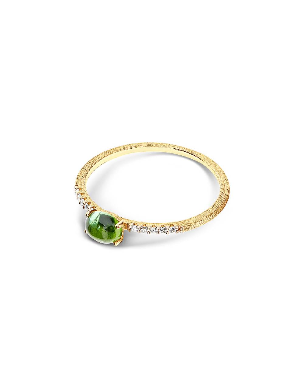 Nanis Anello "DANCING TOURMALINES" in oro, diamanti e tormalina verde (picco – Nanis Italian Jewels Spedizione Gratuita