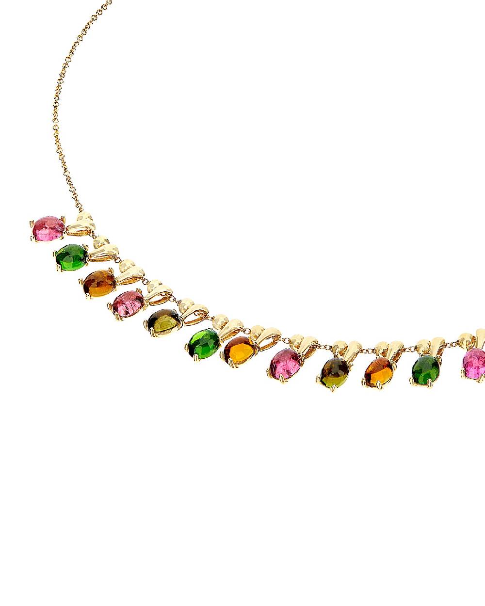 Nanis Collana girocollo "DANCING TOURMALINES" in oro e tormaline colorate – Nanis Italian Jewels Sconto di tempo limitato
