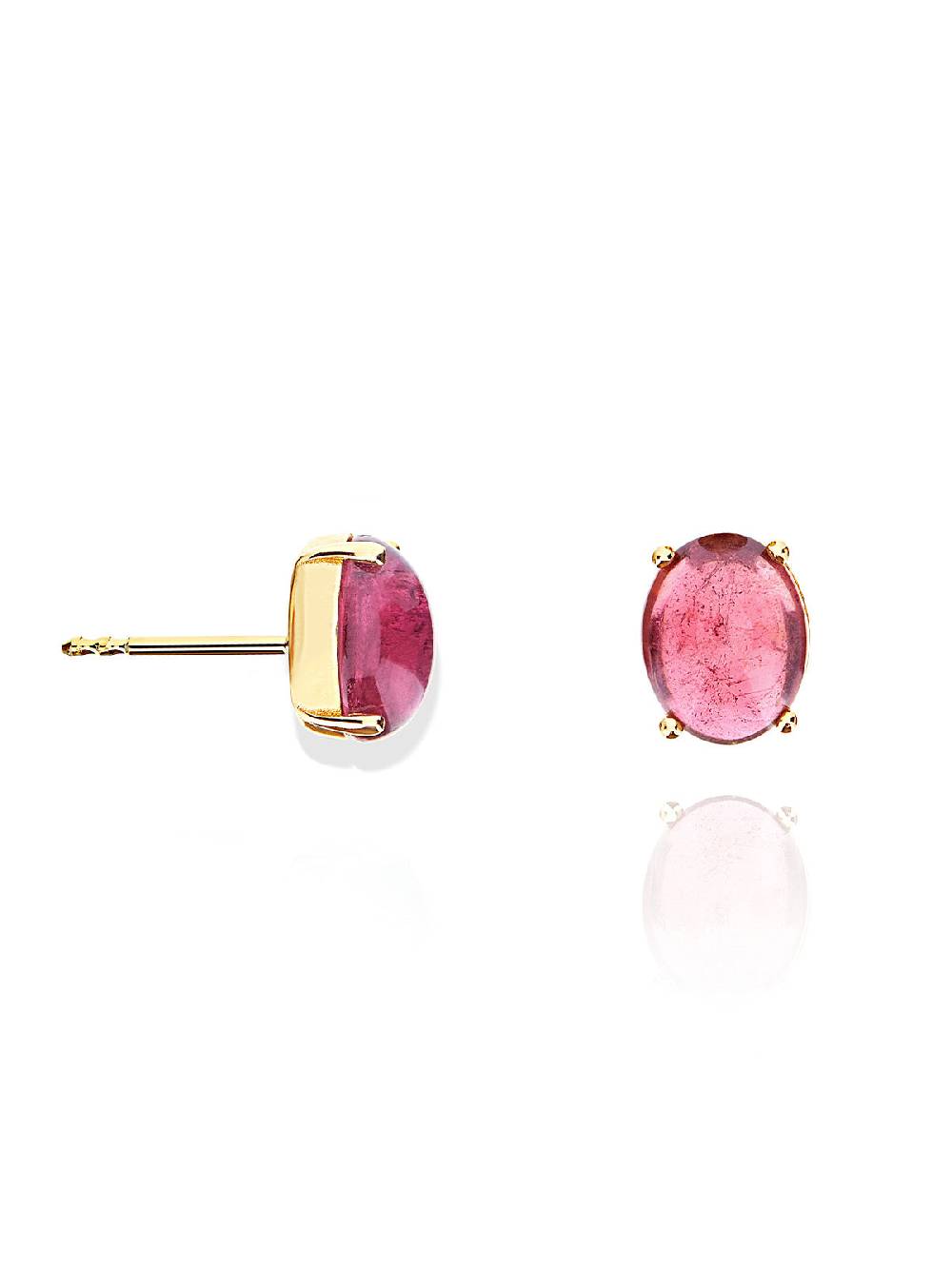 Nanis Orecchini a lobo "DANCING TOURMALINES" in oro e tormalina rosa (grandi – Nanis Italian Jewels Consegna Veloce