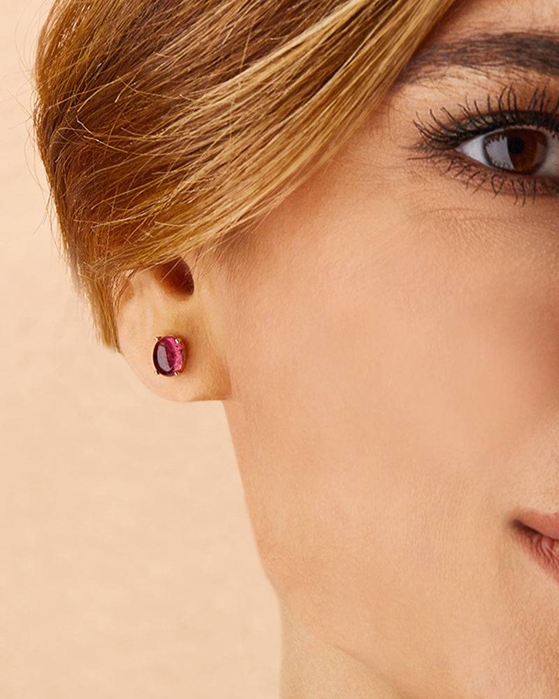Nanis Orecchini a lobo "DANCING TOURMALINES" in oro e tormalina rosa (piccol – Nanis Italian Jewels Promozione Limitata