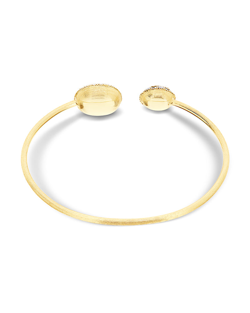 Nanis Bracciale a schiava "DANCING REVERSE" in oro, zaffiri rosa, rubini, op – Nanis Italian Jewels Outlet