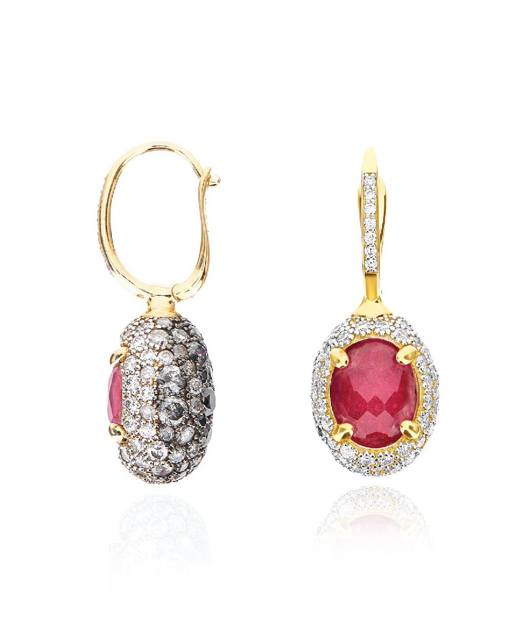 Nanis Orecchini CILIEGINE "DANCING REVERSE" double face in oro, rubini, diam – Nanis Italian Jewels Hotsell