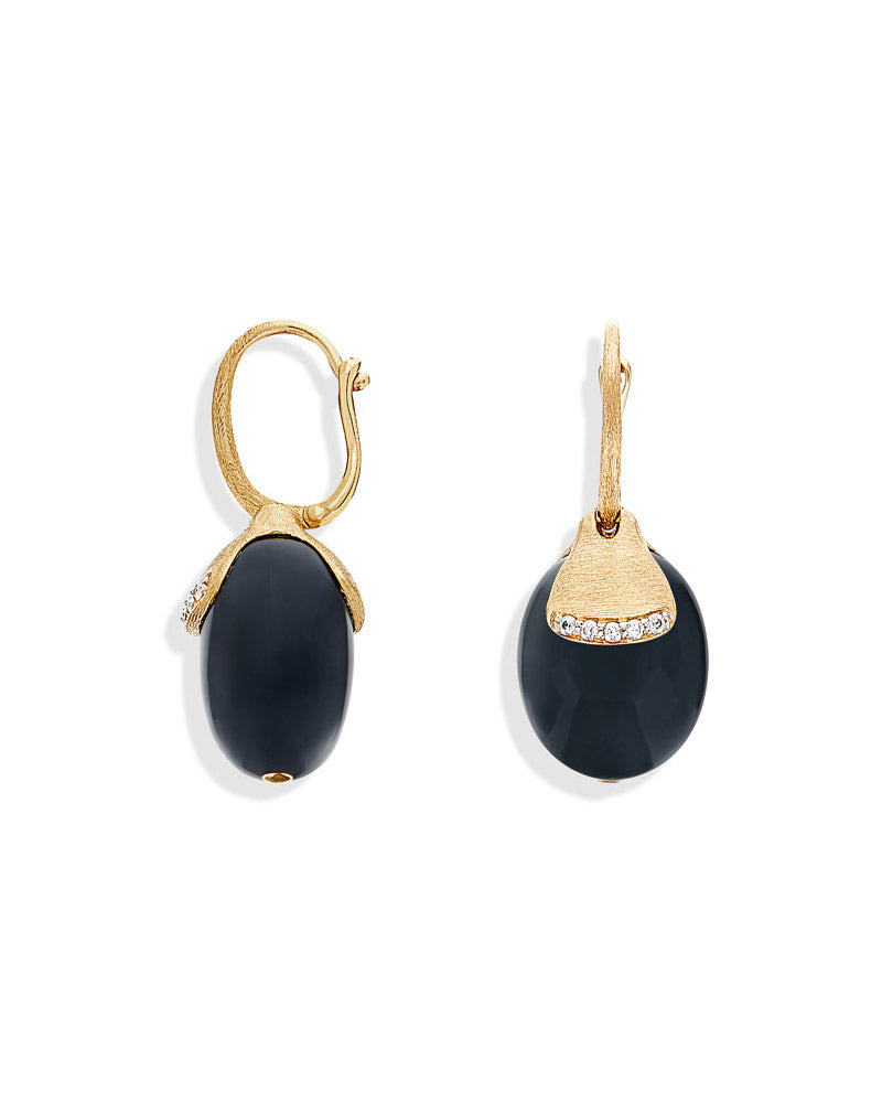 Nanis Orecchini CILIEGINE "DANCING MYSTERY BLACK" pendenti con boules in oro – Nanis Italian Jewels Negozi Online