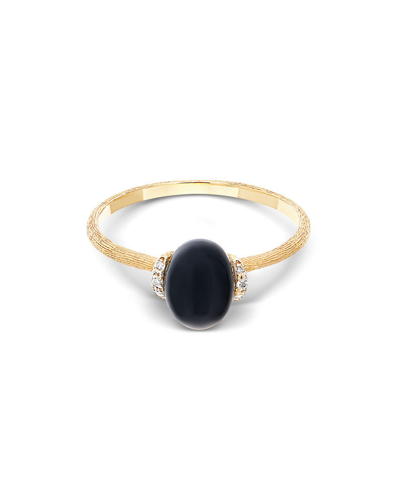 Nanis Anello "DANCING MYSTERY BLACK" con boule in oro, diamanti e onice nero – Nanis Italian Jewels Fino Al -60%