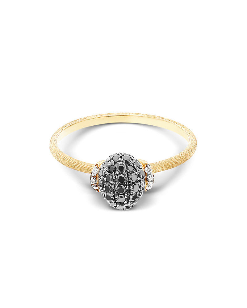 Nanis Anello "DANCING MYSTERY BLACK" in oro e diamanti neri – Nanis Italian Jewels Shopping Online