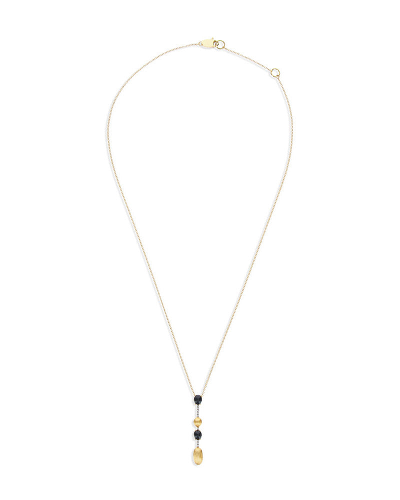Nanis Collana "DANCING MYSTERY BLACK" pendente in oro, diamanti e onice nero – Nanis Italian Jewels Affare Del Giorno