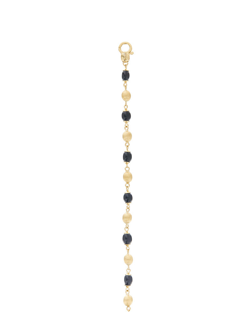 Nanis Bracciale "DANCING MYSTERY BLACK" casual con boules in oro e onice ner – Nanis Italian Jewels Convenienza