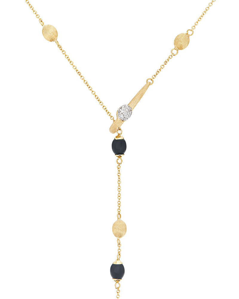 Nanis Collana a Y "SOFFIO" in oro, diamanti e onice nero – Nanis Italian Jewels Saldi