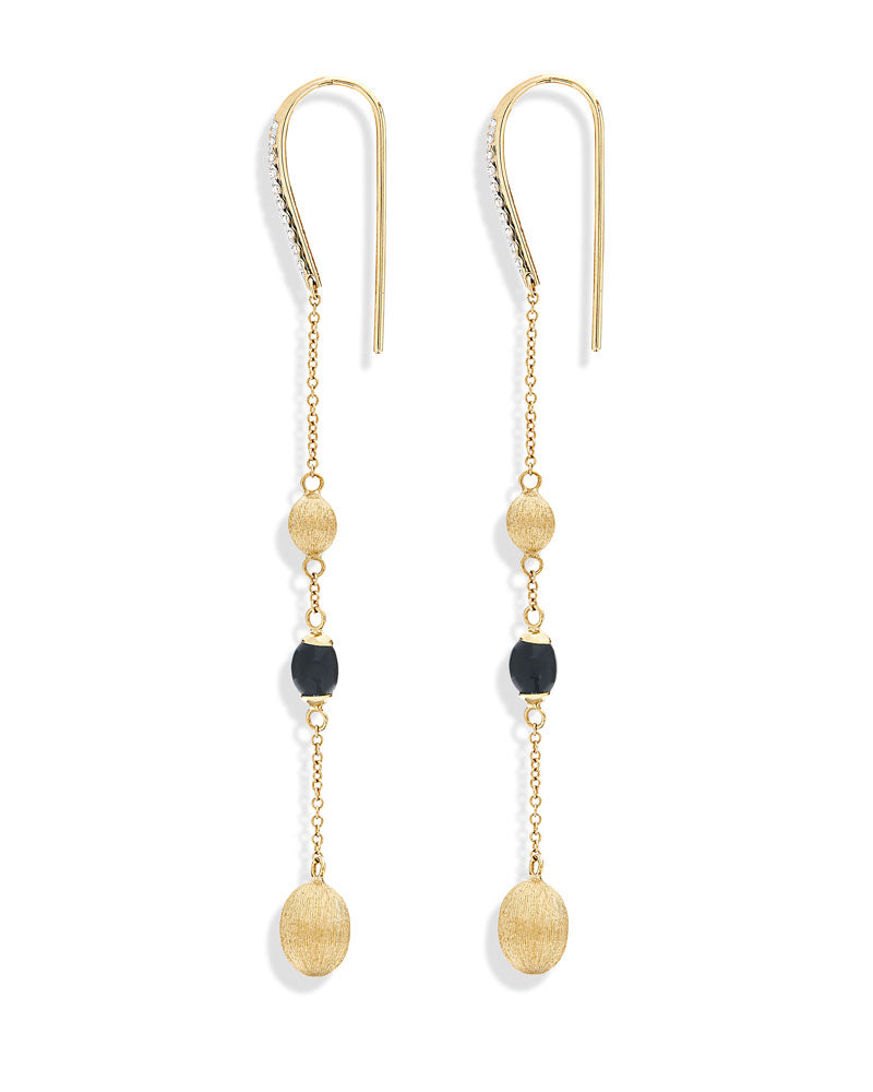 Nanis Orecchini "DANCING MYSTERY BLACK" da tutti i giorni pendenti in oro, d – Nanis Italian Jewels Hotsell