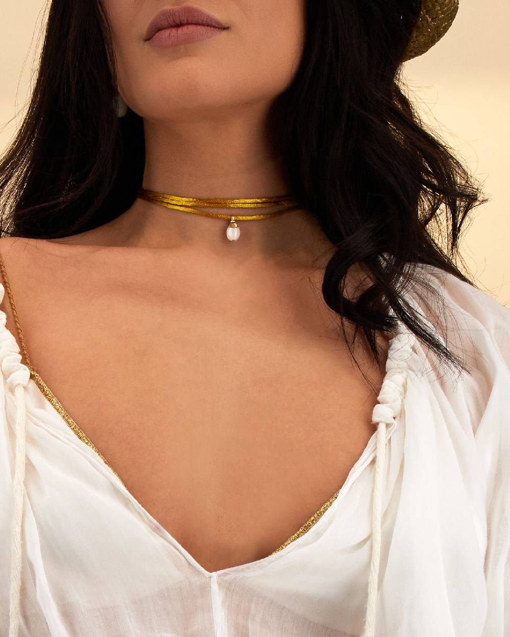 Nanis Pendente "WHITE DESERT" in oro, diamanti e pietra di luna (piccolo) – Nanis Italian Jewels Saldi Di Fabbrica