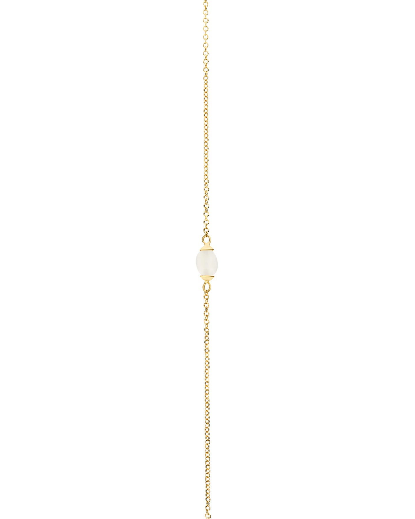 Nanis Collana "WHITE DESERT" in oro e pietra di luna (corta) – Nanis Italian Jewels Negozio