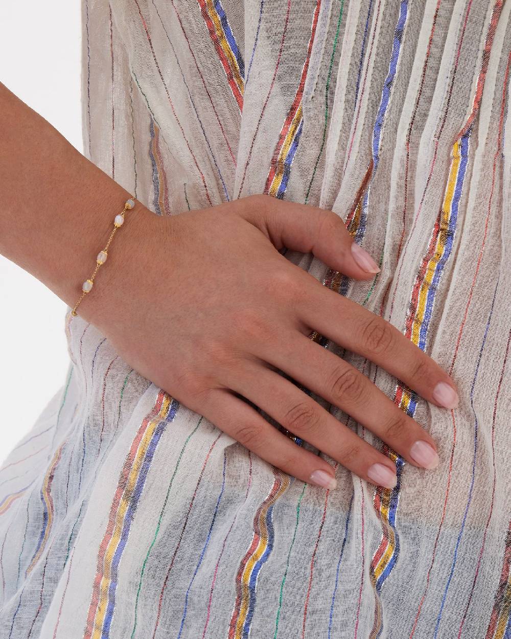 Nanis Bracciale "WHITE DESERT" in oro e pietra di luna – Nanis Italian Jewels In Saldo
