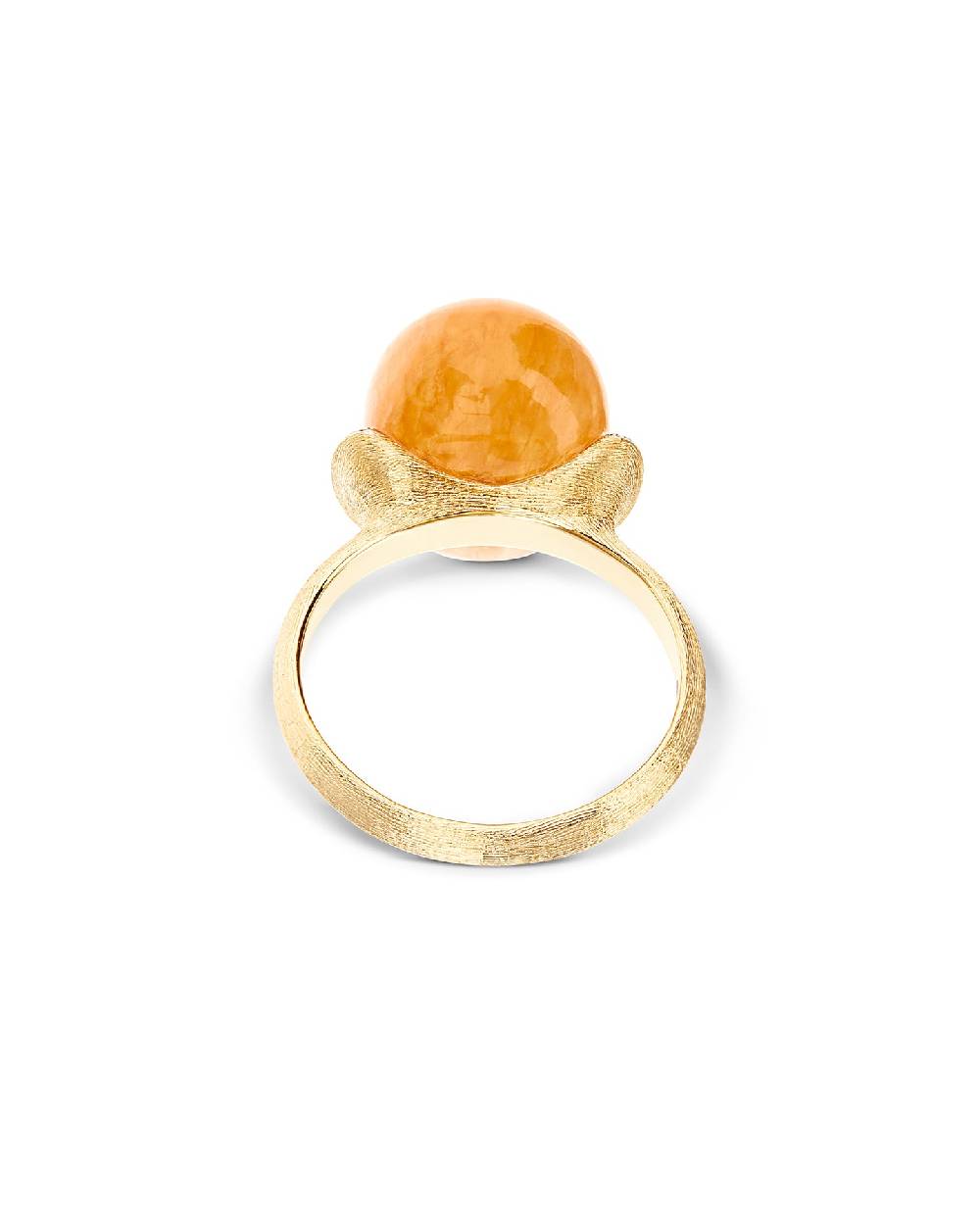 Nanis Anello "PETRA" in oro, diamanti e avventurina arancione (grande) – Nanis Italian Jewels Soddisfazione Garantita