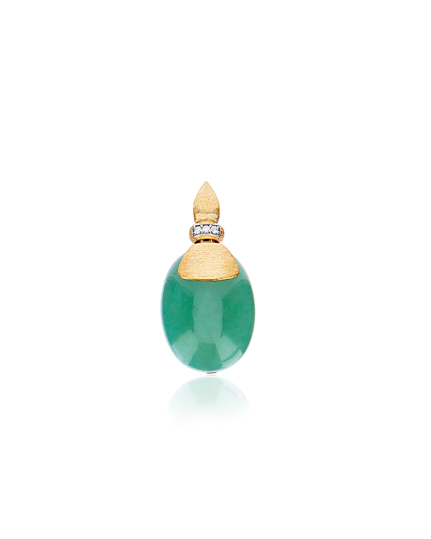 Nanis Pendente "AMAZZONIA" in oro, diamanti e avventurina verde (grande) – Nanis Italian Jewels Negozi Online