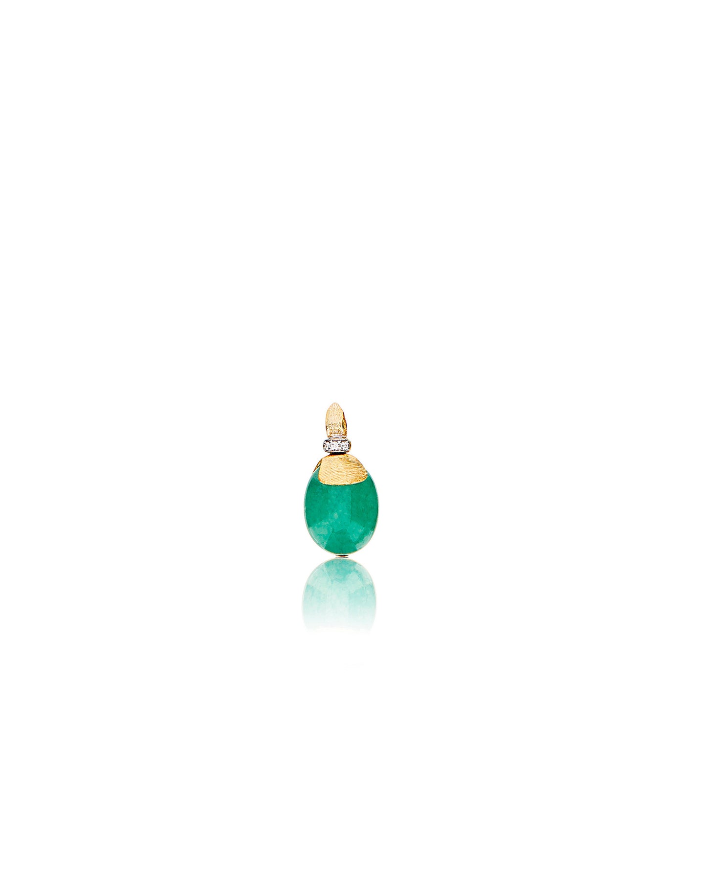 Nanis Pendente "AMAZZONIA" in oro, diamanti e avventurina verde (piccolo) – Nanis Italian Jewels Consegna Veloce