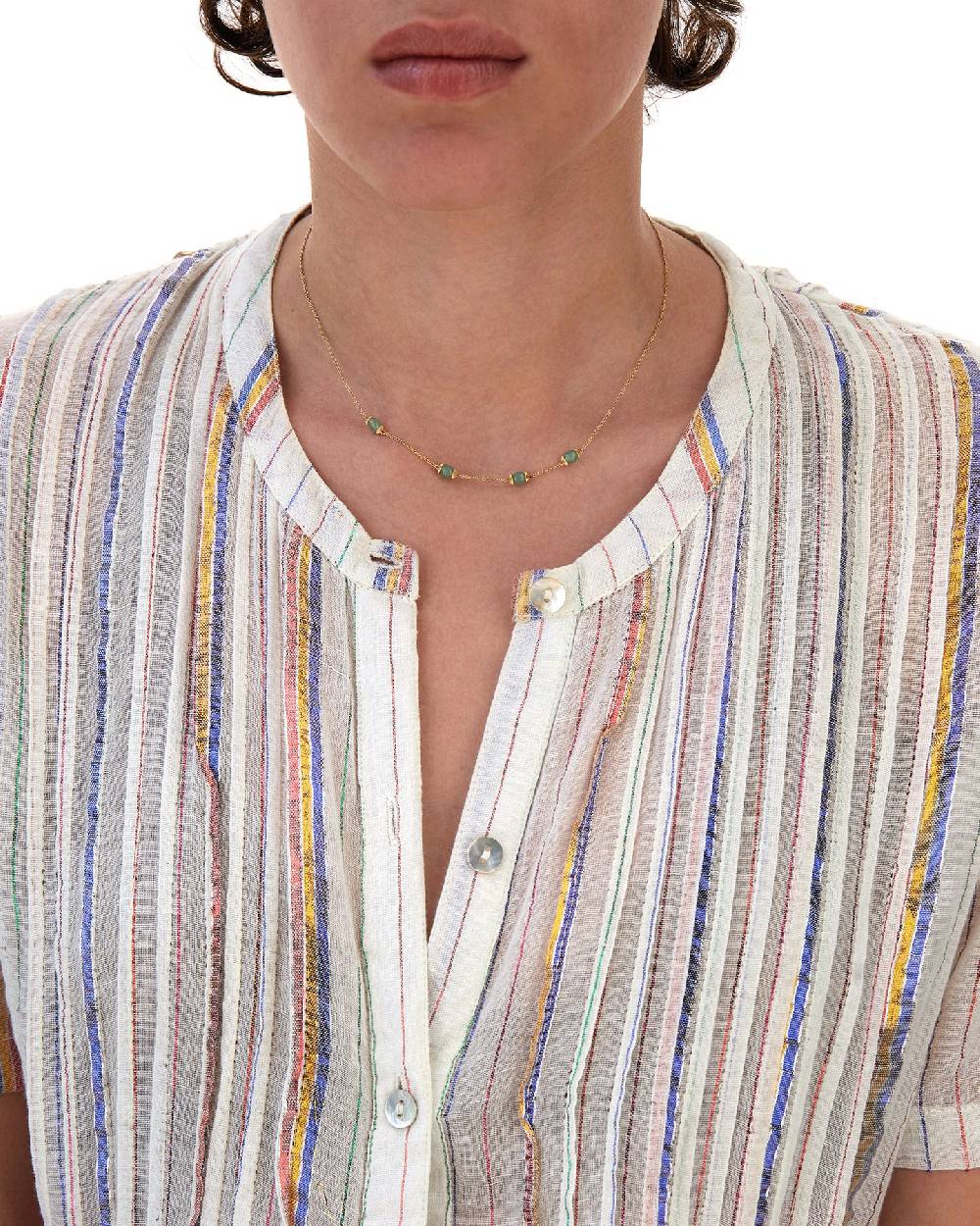 Nanis Collana "AMAZZONIA" in oro e avventurina verde – Nanis Italian Jewels Fino Al -60%