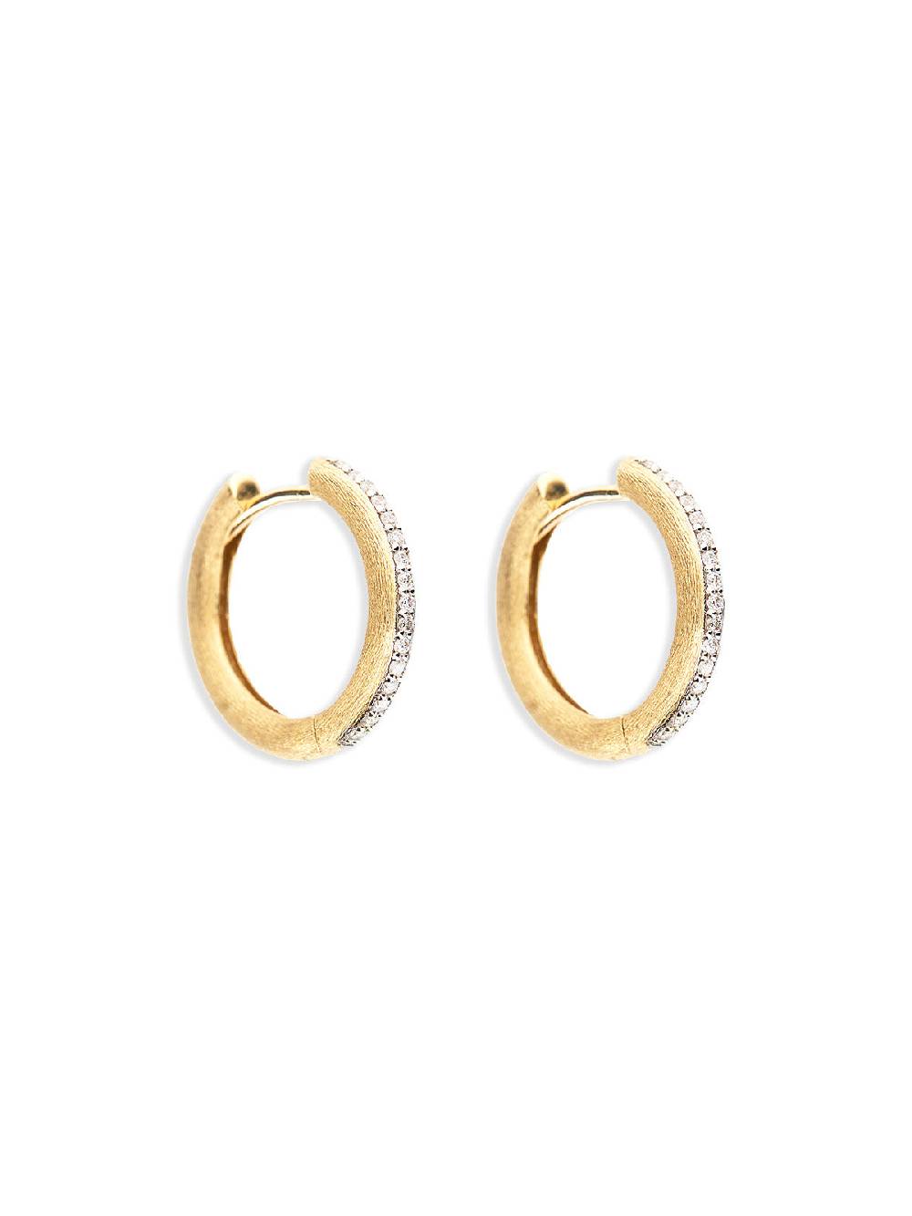 Nanis Orecchini a cerchio grandi "LIBERA" in oro e diamanti – Nanis Italian Jewels Outlet