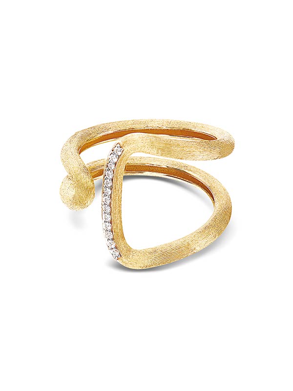 Nanis Anello "LIBERA" contemporaneo in oro e diamanti – Nanis Italian Jewels Negozio