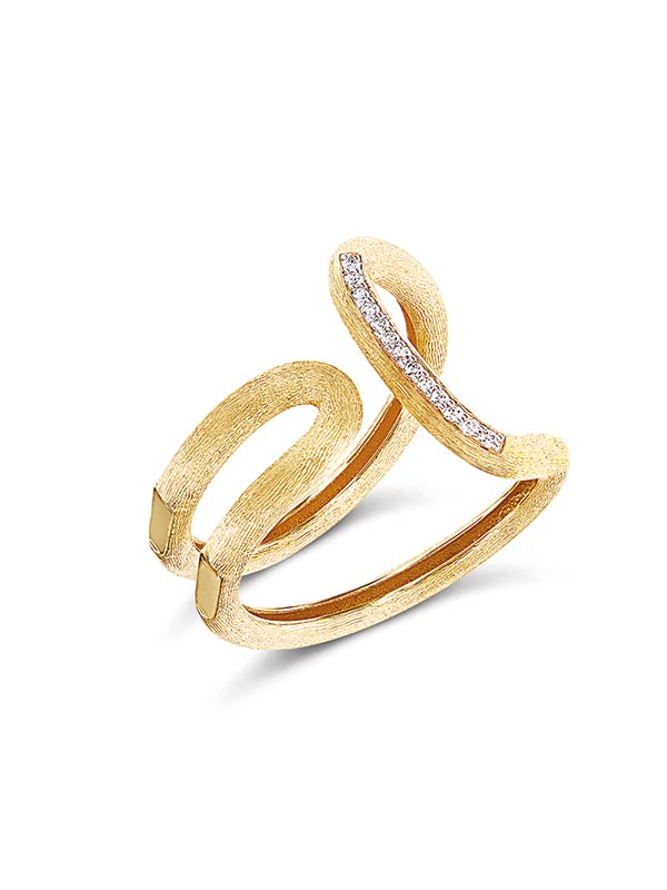 Nanis Anello "LIBERA" contemporaneo in oro e diamanti – Nanis Italian Jewels Negozio