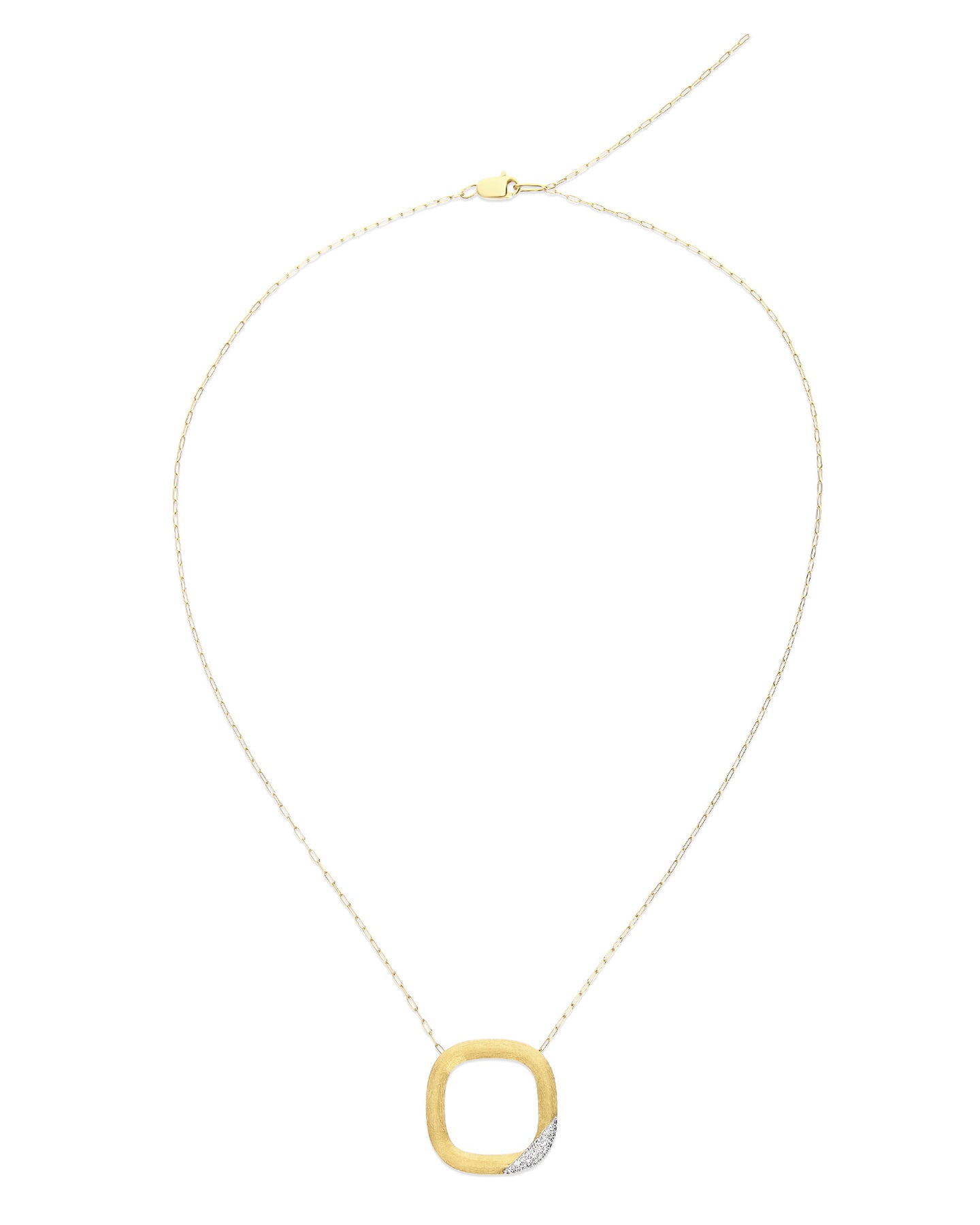Nanis Collana "LIBERA" con ciondolo squadrato in oro e diamanti (grande) – Nanis Italian Jewels Saldi Di Fabbrica