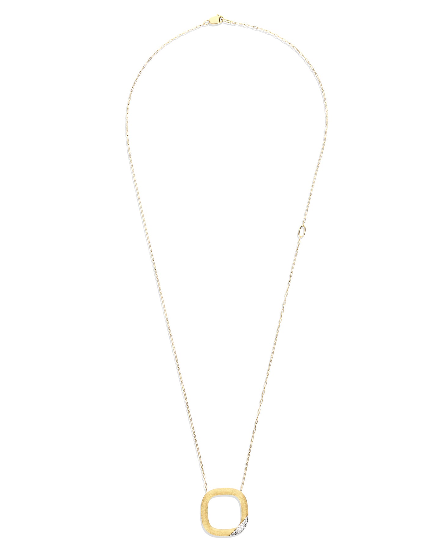 Nanis Collana "LIBERA" con ciondolo squadrato in oro e diamanti (grande) – Nanis Italian Jewels Saldi Di Fabbrica