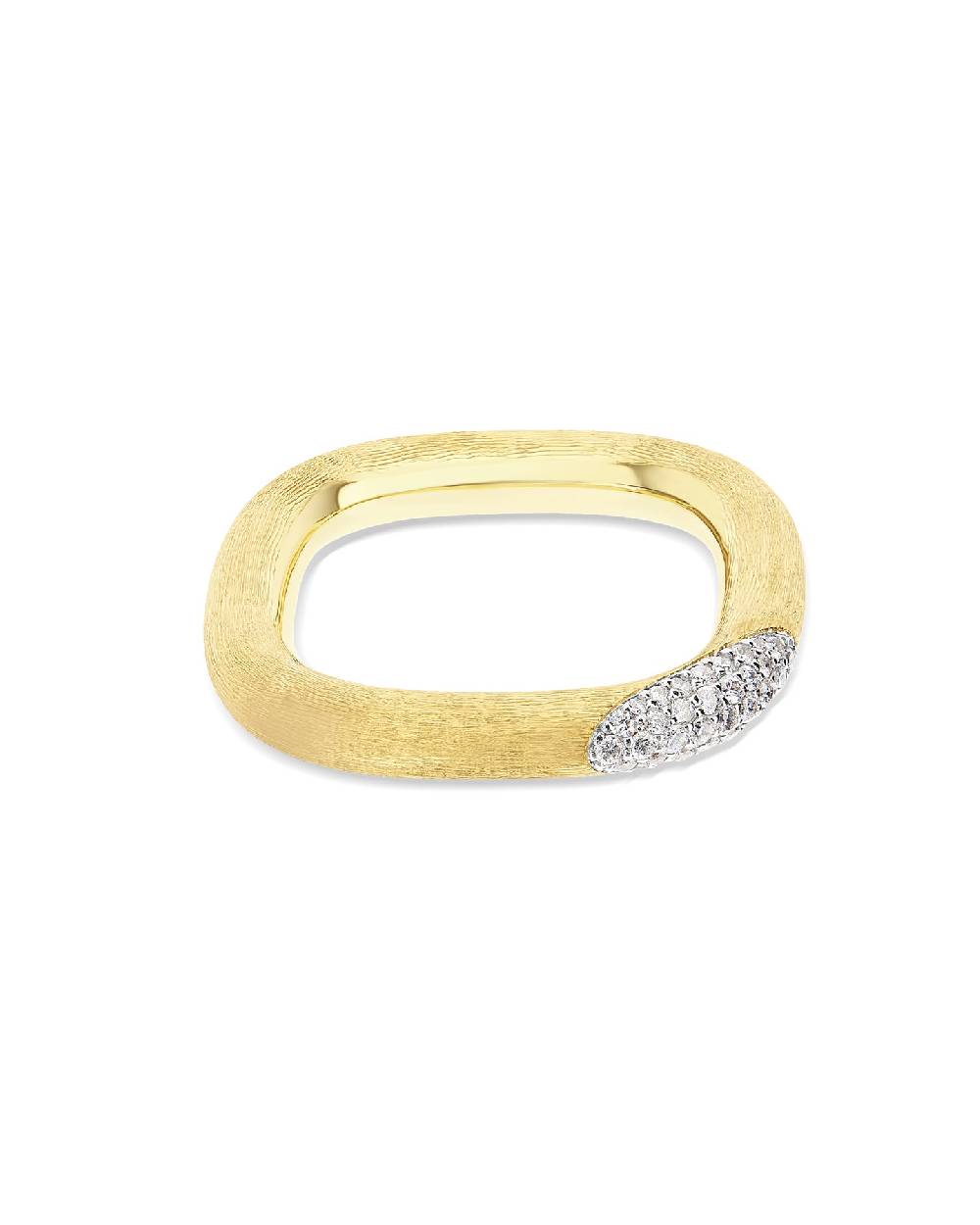 Nanis Anello "LIBERA" squadrato in oro e diamanti (grande) – Nanis Italian Jewels Sconto di tempo limitato