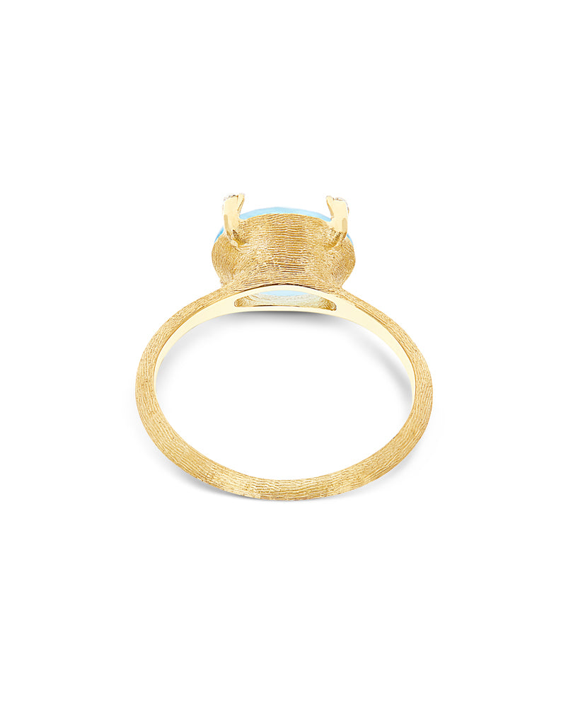 Nanis Anello "IPANEMA" in oro, topazio blu e dettagli di diamanti – Nanis Italian Jewels Saldi