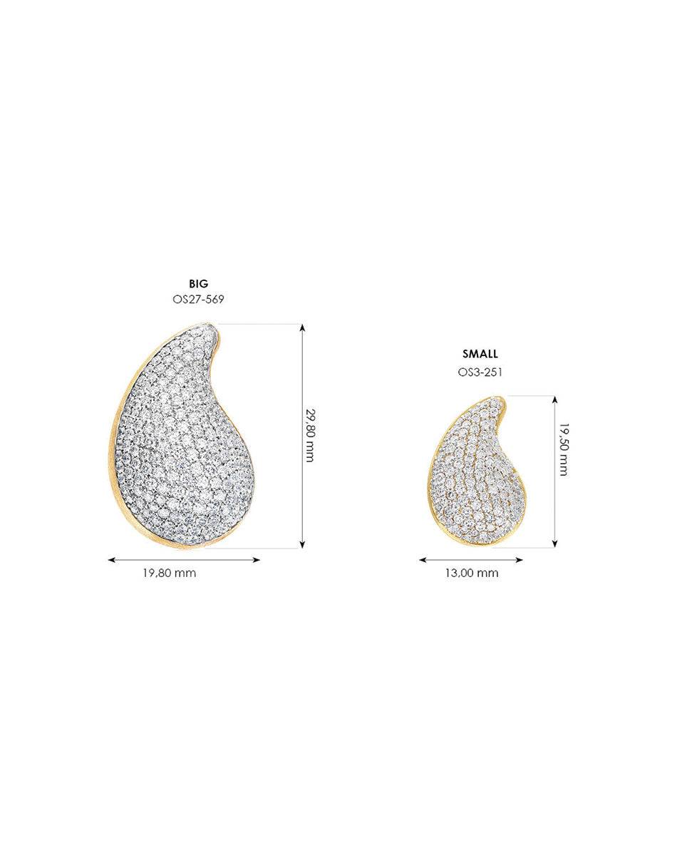 Nanis orecchini mini "CASHMERE" in oro e diamanti – Nanis Italian Jewels Qualità