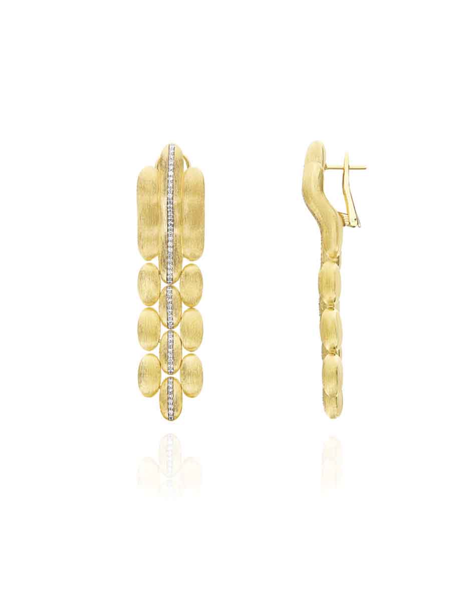 Nanis Orecchini "Diva" pendenti in oro e diamanti – Nanis Italian Jewels Spedizione Gratuita