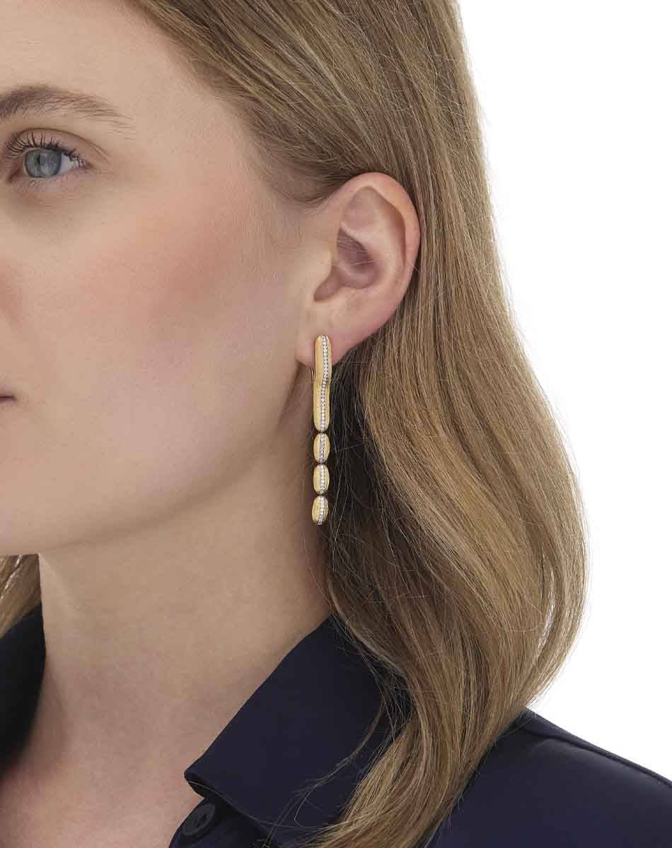 Nanis Orecchini "Diva" pendenti in oro e diamanti – Nanis Italian Jewels Qualità Garantita