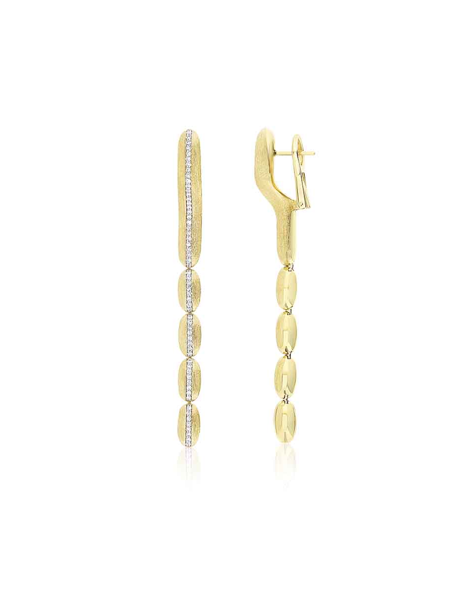 Nanis Orecchini "Diva" pendenti in oro e diamanti – Nanis Italian Jewels Qualità Garantita