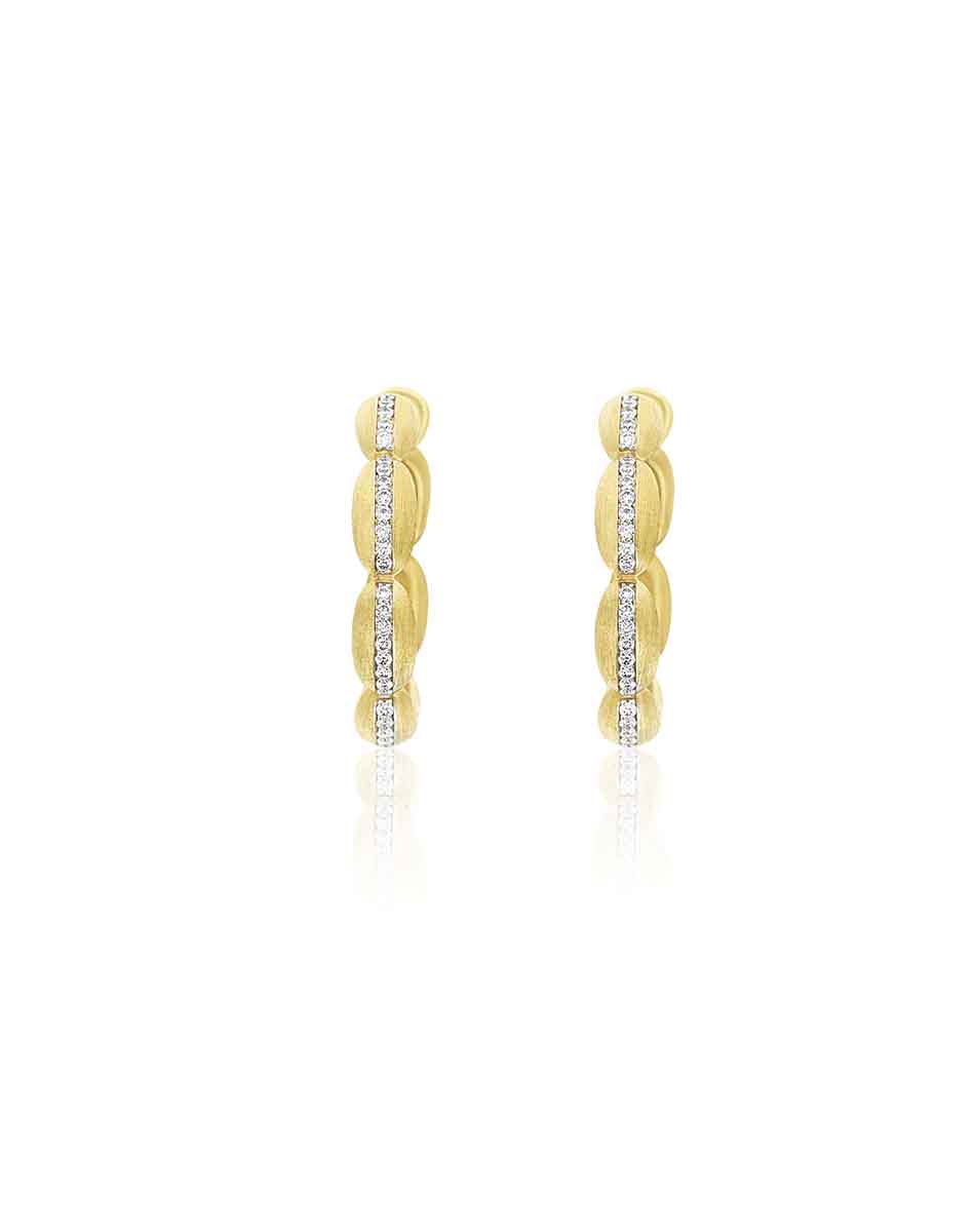 Nanis Orecchini a cerchio grandi "Diva" in oro e diamanti – Nanis Italian Jewels Acquista Ora