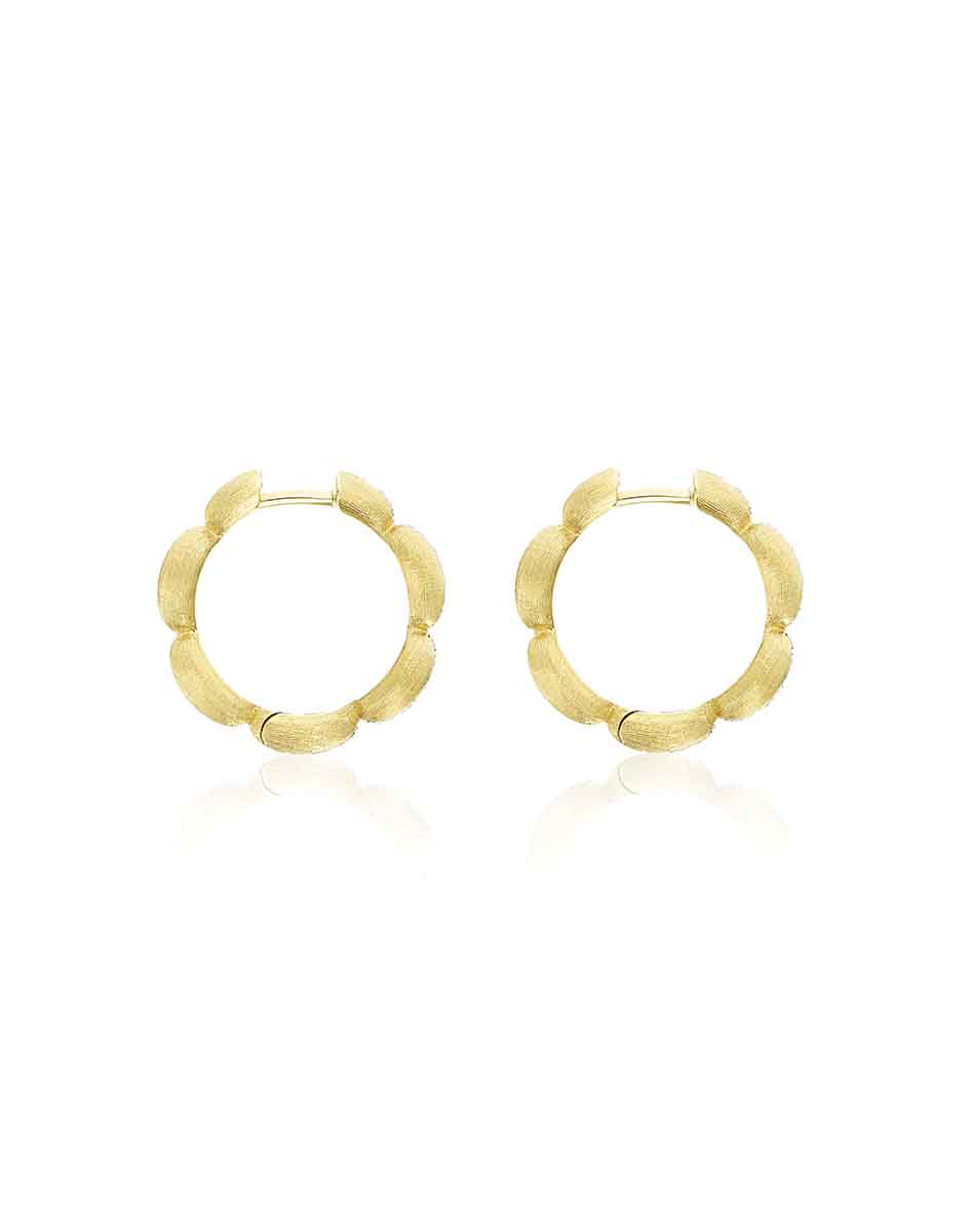 Nanis Orecchini a cerchio medi "Diva" in oro e diamanti – Nanis Italian Jewels Consegna Veloce