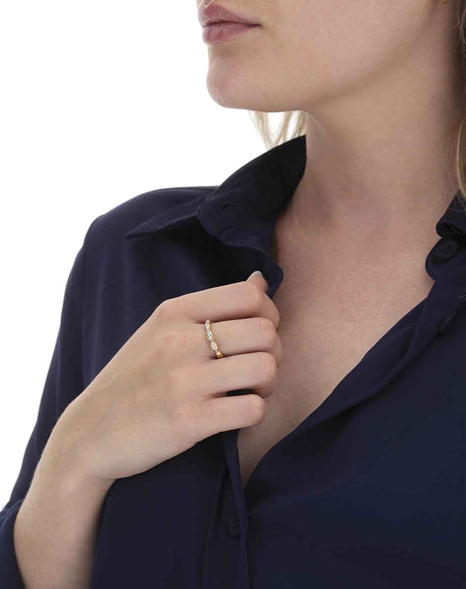 Nanis Anello “Diva” con boules in oro e diamanti – Nanis Italian Jewels Convenienza